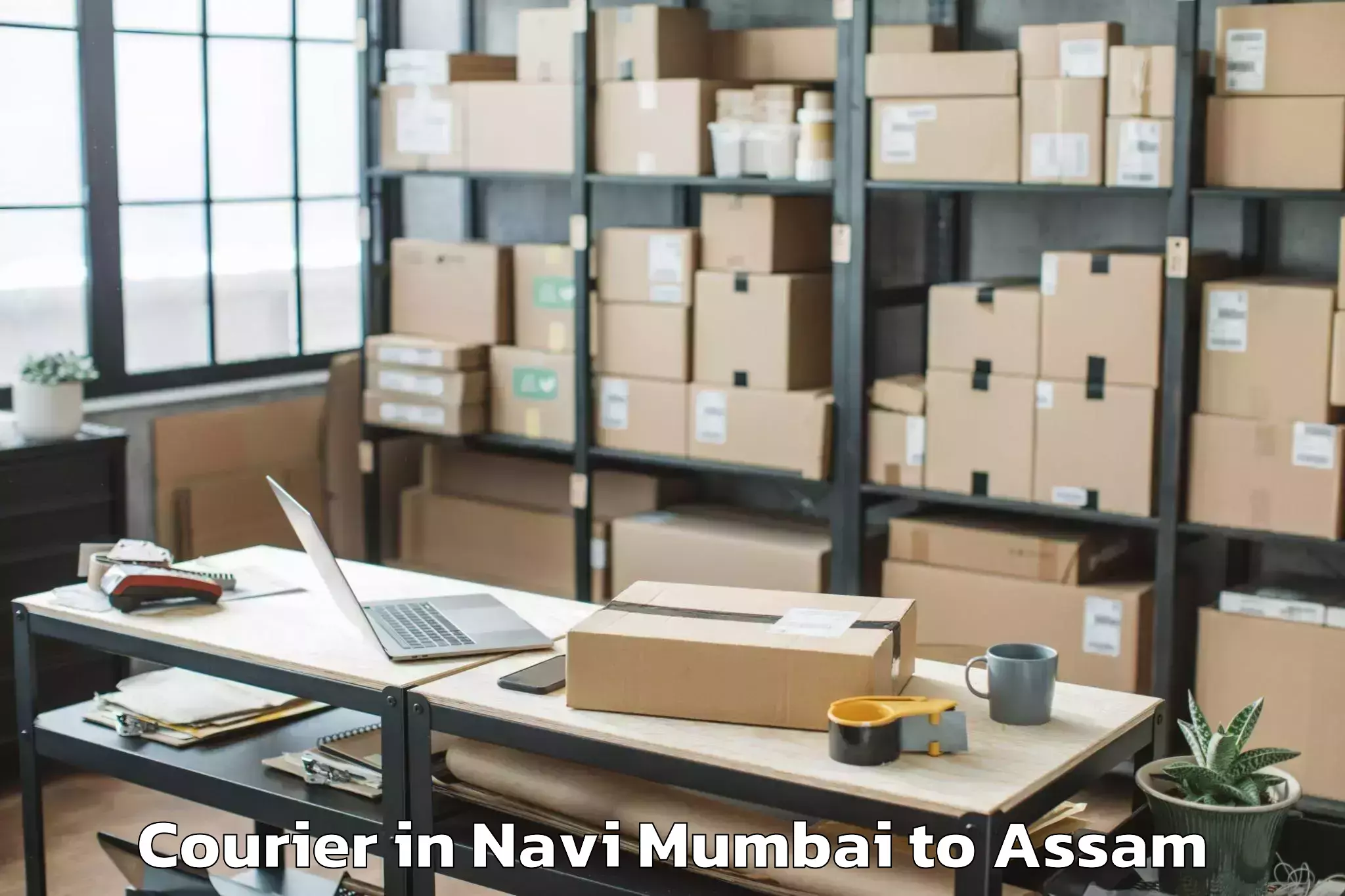 Book Navi Mumbai to Baganpara Courier